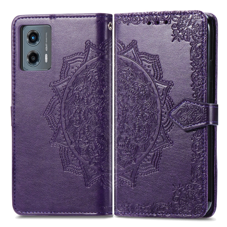 For Motorola Moto G 5G 2023 Mandala Flower Embossed Leather Phone Case