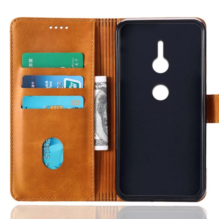Calf Texture Horizontal Flip Leather Case for Sony Xperia XZ2, with Holder & Card Slots & Wallet