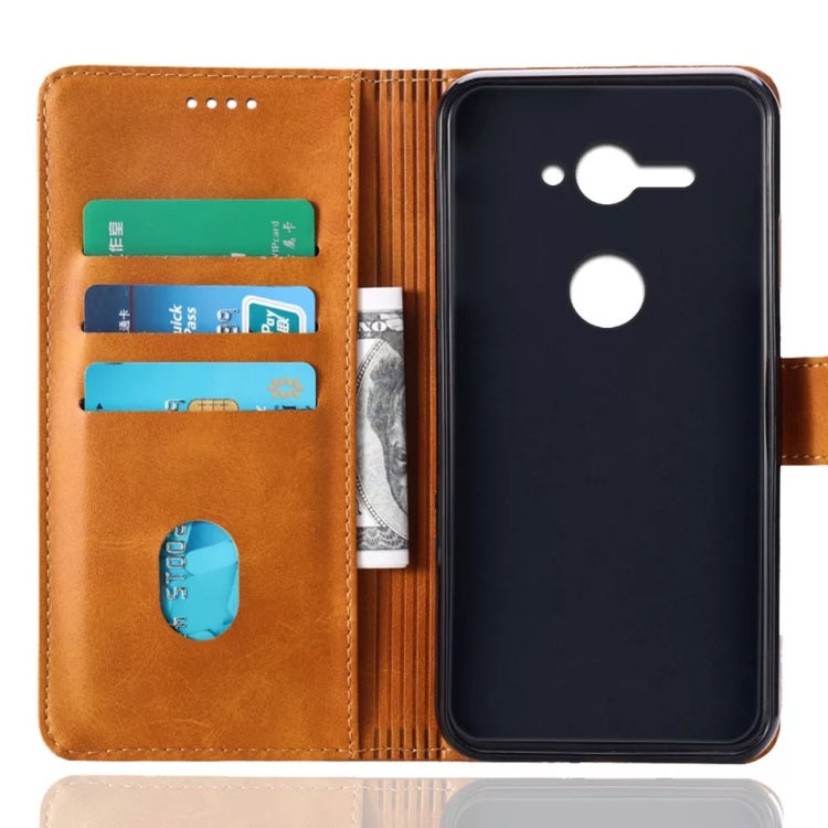 Calf Texture Horizontal Flip Leather Case for Sony Xperia XZ2 Compact, with Holder & Card Slots & Wallet