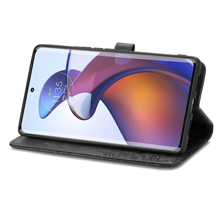 For Motorola Moto Edge 30 Fusion Mandala Flower Embossed Leather Phone Case