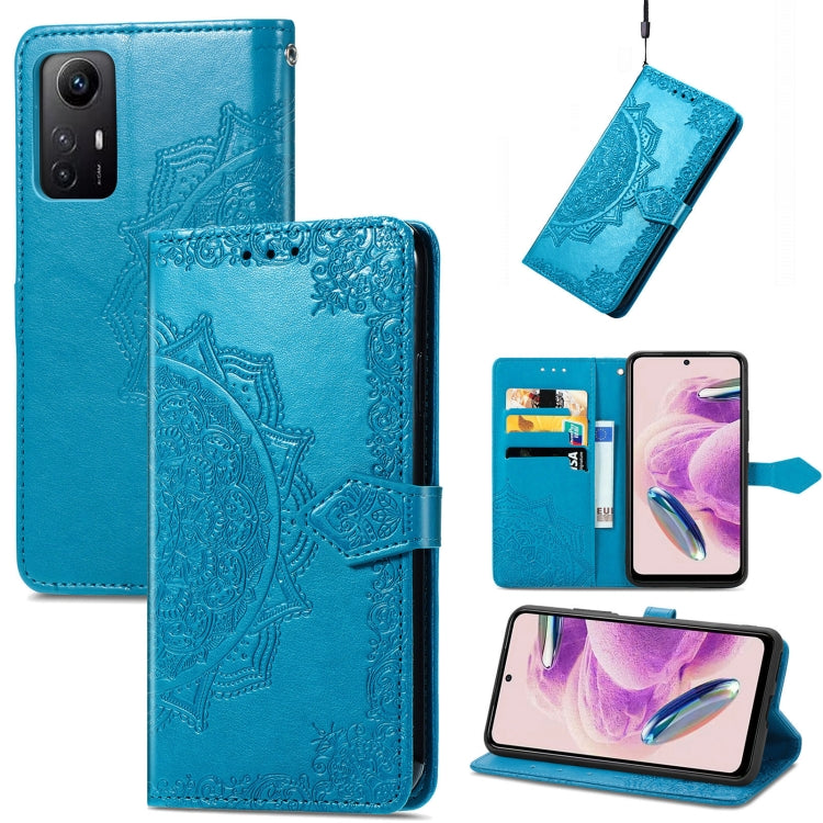 For Xiaomi Redmi Note 12S Mandala Flower Embossed Leather Phone Case