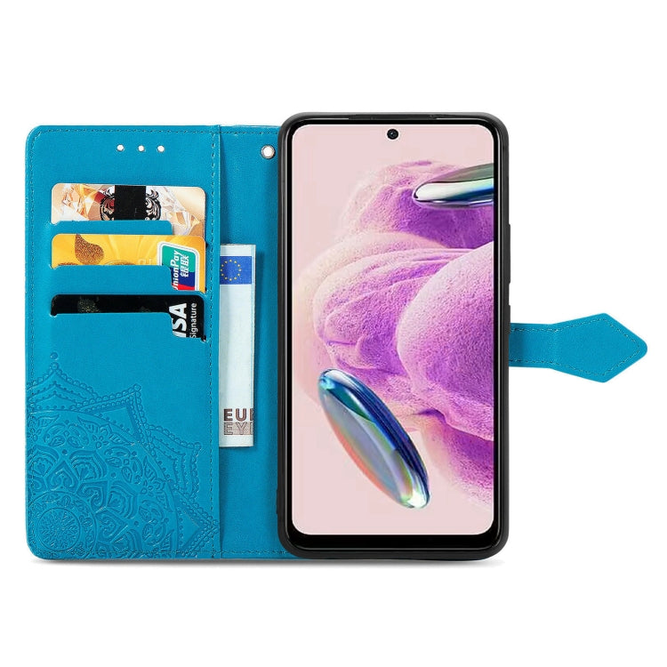 For Xiaomi Redmi Note 12S Mandala Flower Embossed Leather Phone Case