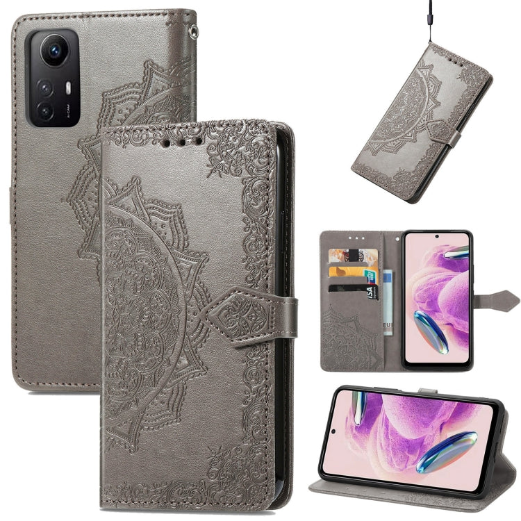 For Xiaomi Redmi Note 12S Mandala Flower Embossed Leather Phone Case