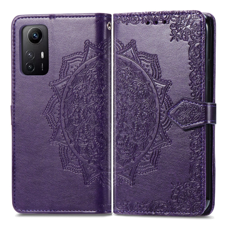 For Xiaomi Redmi Note 12S Mandala Flower Embossed Leather Phone Case