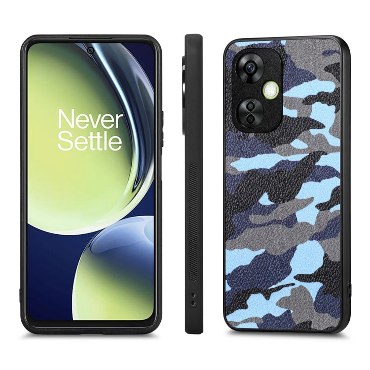 For Oneplus Nord CE 3 Camouflage Leather Back Cover Phone Case