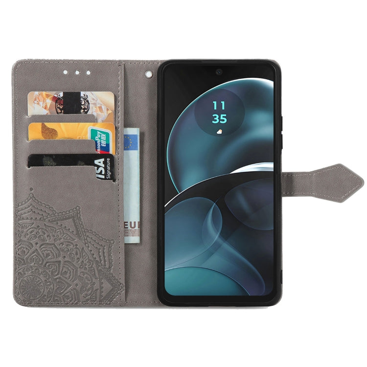 For Motorola Moto G14 Mandala Flower Embossed Leather Phone Case