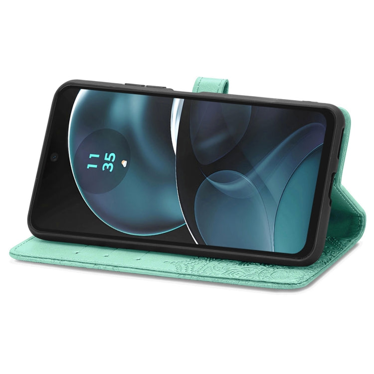 For Motorola Moto G14 Mandala Flower Embossed Leather Phone Case