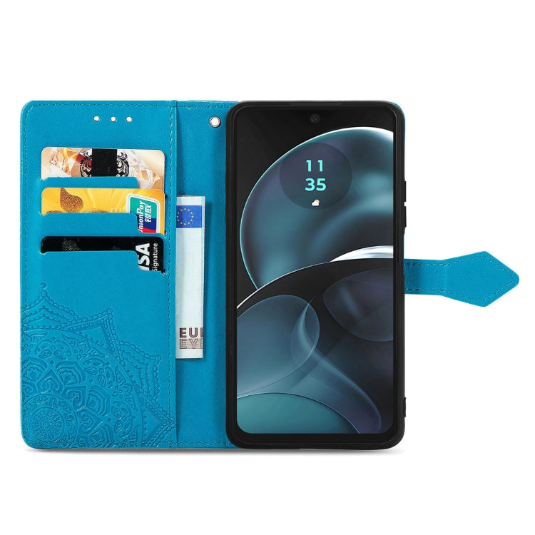 For Motorola Moto G14 Mandala Flower Embossed Leather Phone Case