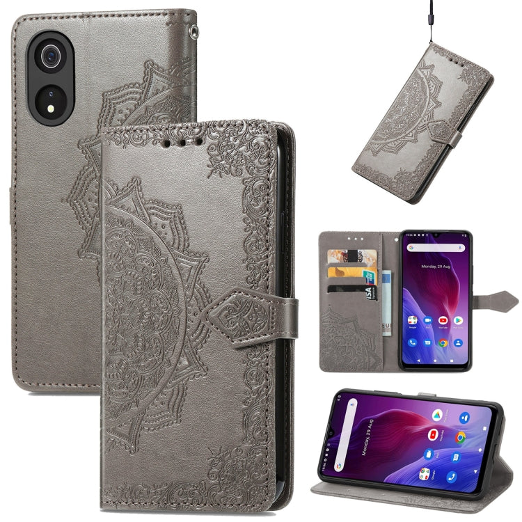 For Cubot P60 Mandala Flower Embossed Leather Phone Case