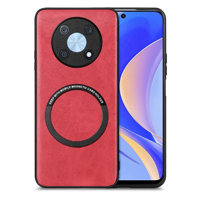 For Huawei Nova Y90 Solid Color Leather Skin Back Cover Phone Case