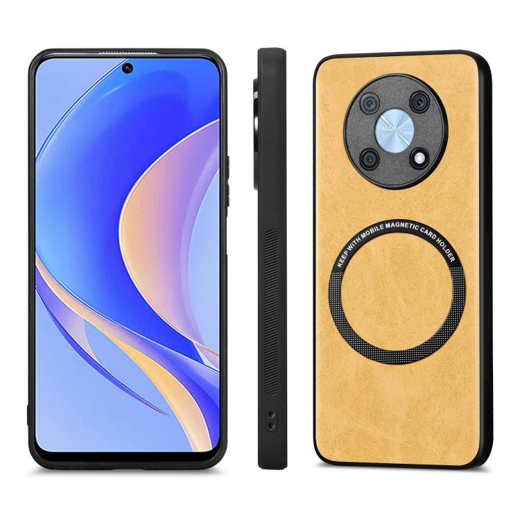 For Huawei Nova Y90 Solid Color Leather Skin Back Cover Phone Case