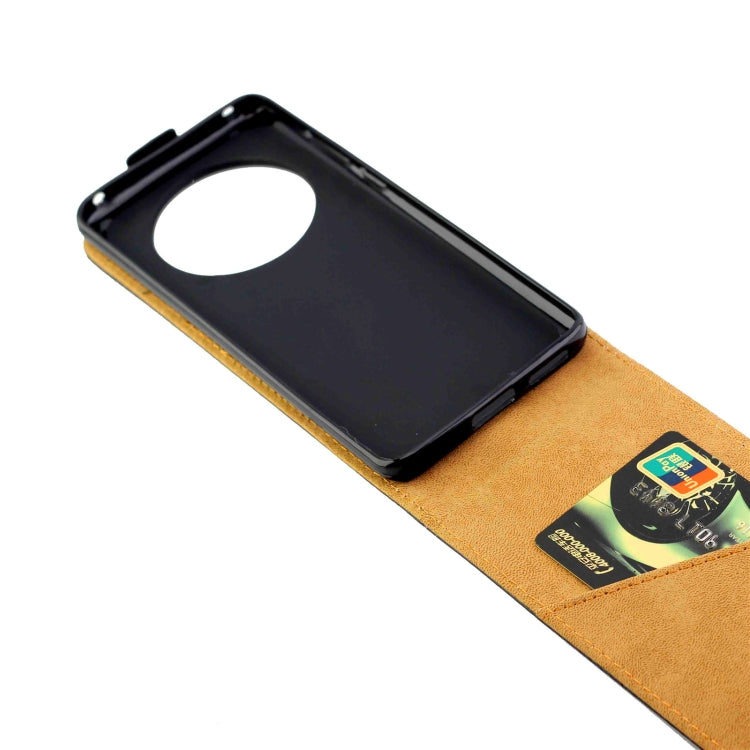 For Huawei Mate 50 Pro Vertical Flip Leather Phone Case with Card Slot(Black)