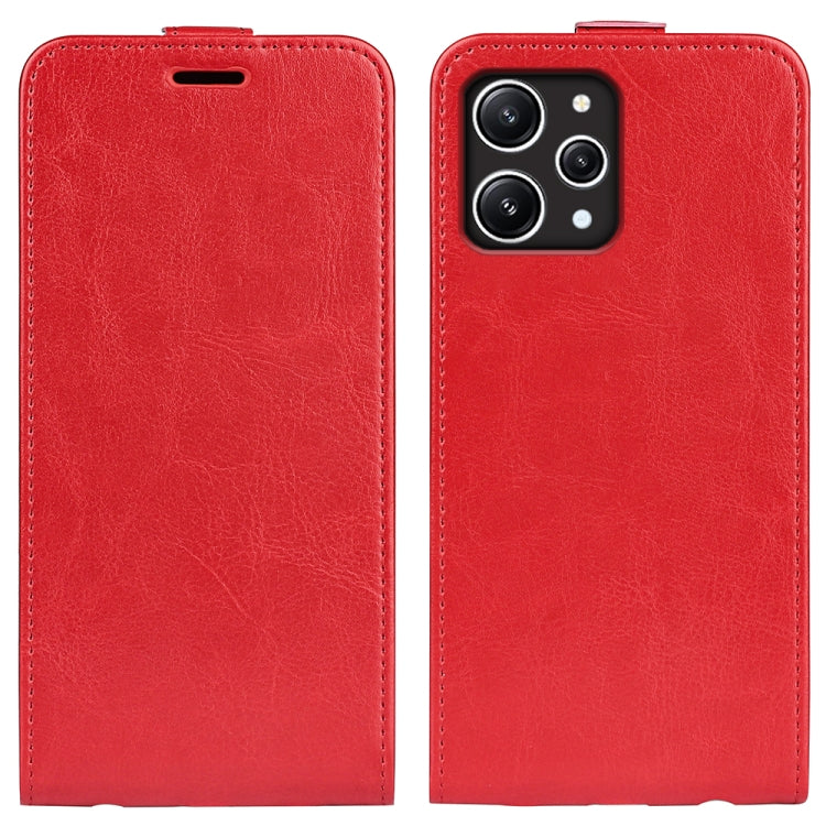 For Xiaomi Redmi 12 R64 Texture Vertical Flip Leather Phone Case