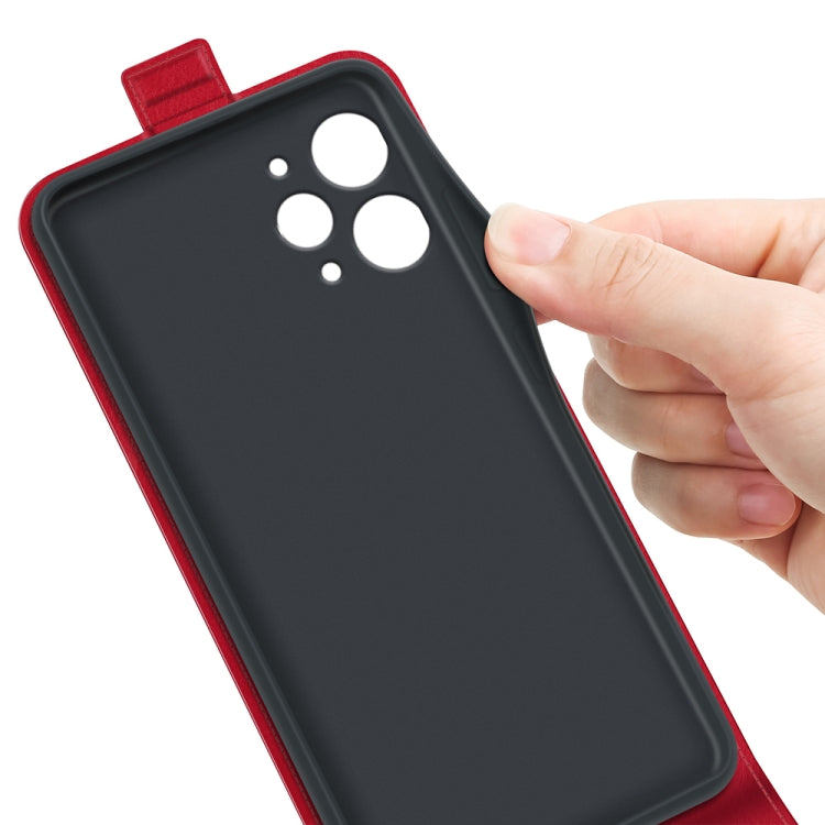 For Xiaomi Redmi 12 R64 Texture Vertical Flip Leather Phone Case