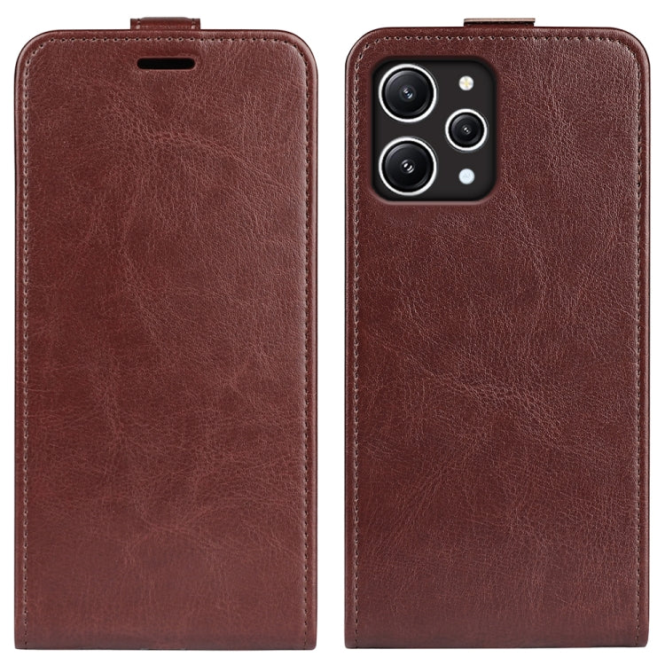 For Xiaomi Redmi 12 R64 Texture Vertical Flip Leather Phone Case
