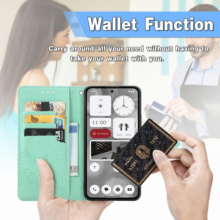 For Nothing Phone 2 Mandala Flower Embossed Leather Phone Case