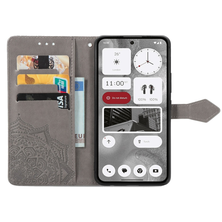For Nothing Phone 2 Mandala Flower Embossed Leather Phone Case