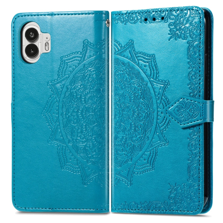 For Nothing Phone 2 Mandala Flower Embossed Leather Phone Case