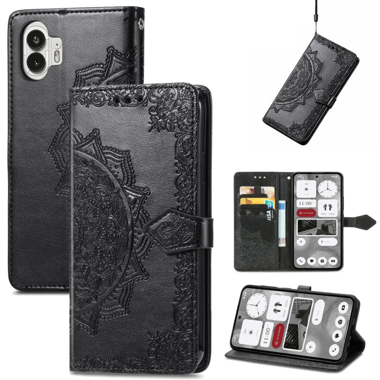 For Nothing Phone 2 Mandala Flower Embossed Leather Phone Case