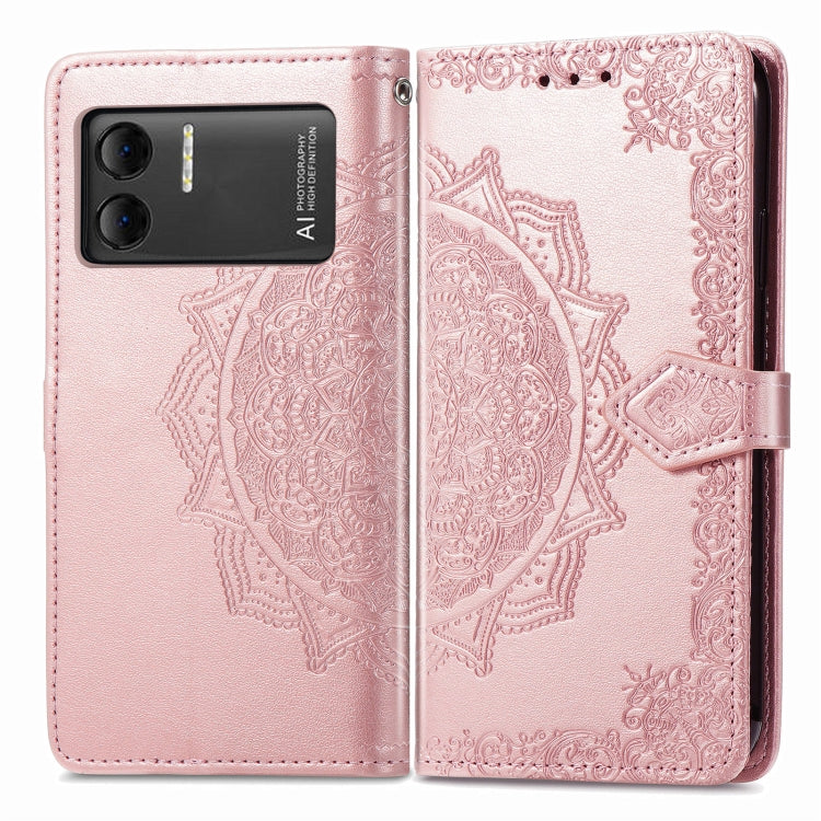 For DOOGEE X98 Pro / X98 Mandala Flower Embossed Leather Phone Case