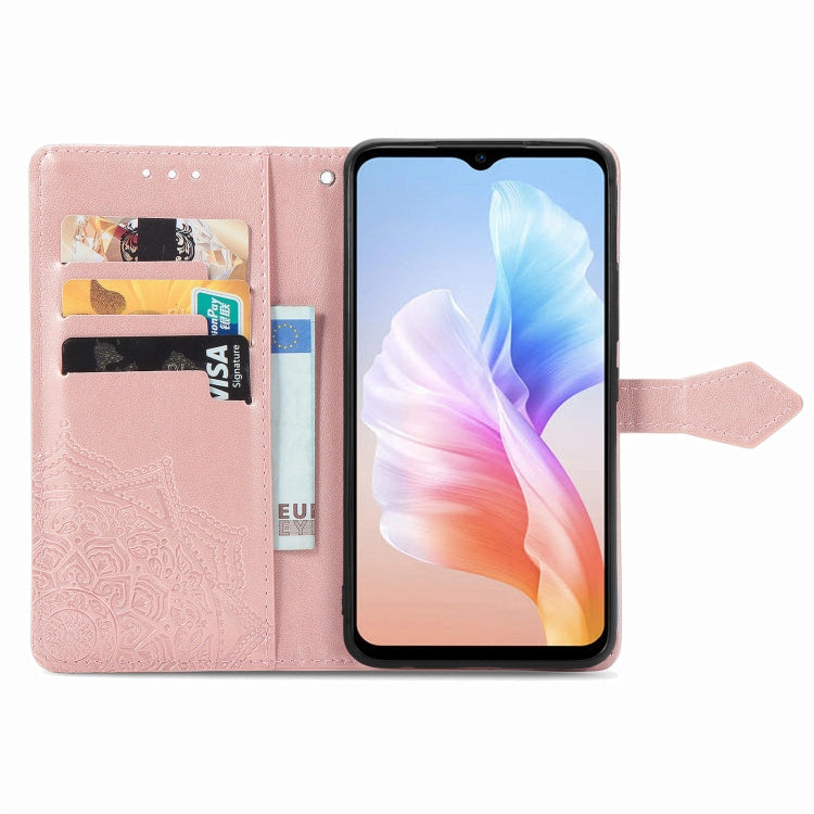 For DOOGEE X98 Pro / X98 Mandala Flower Embossed Leather Phone Case