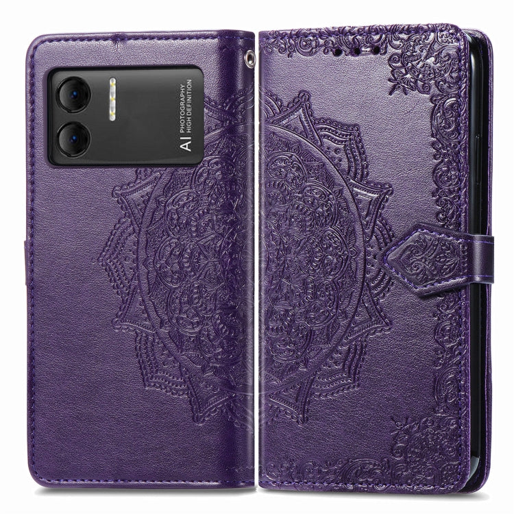 For DOOGEE X98 Pro / X98 Mandala Flower Embossed Leather Phone Case