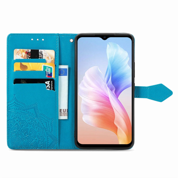 For DOOGEE X98 Pro / X98 Mandala Flower Embossed Leather Phone Case