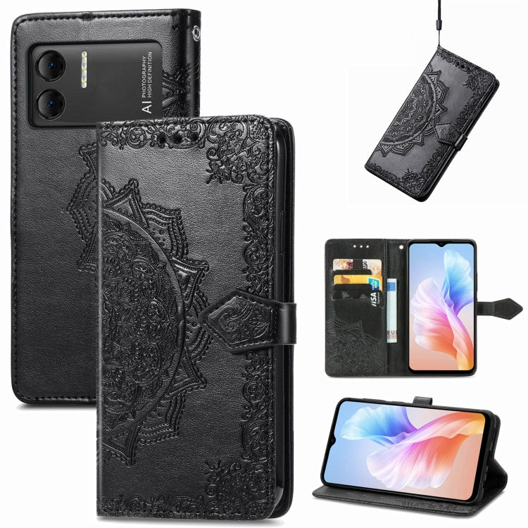 For DOOGEE X98 Pro / X98 Mandala Flower Embossed Leather Phone Case