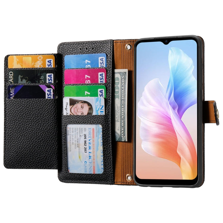 For DOOGEE X98 Pro / X98 Love Zipper Lanyard Leather Phone Case