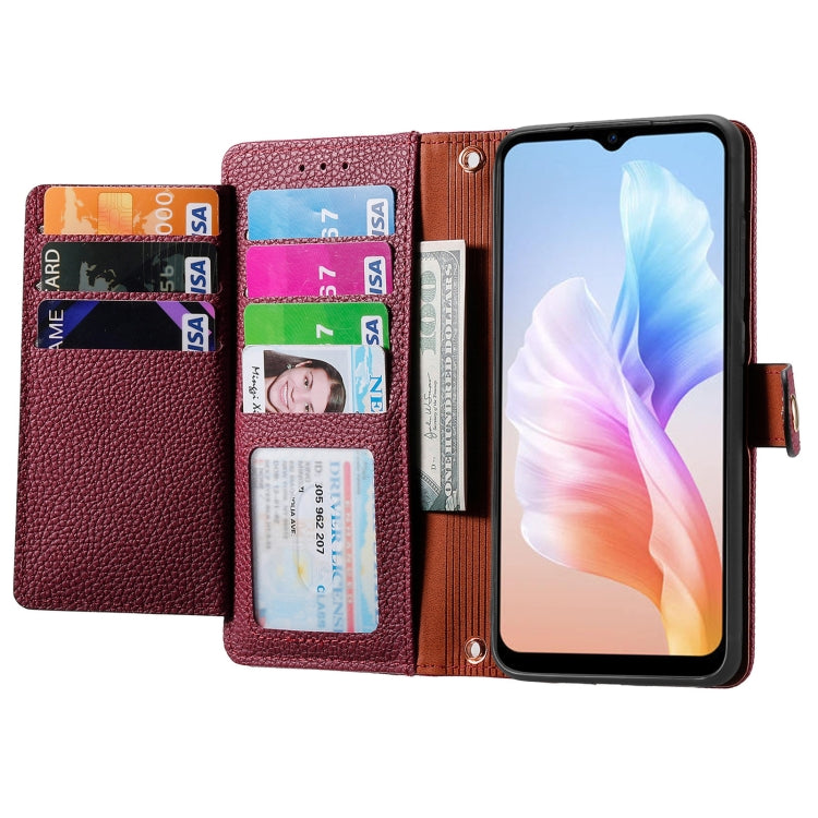 For DOOGEE X98 Pro / X98 Love Zipper Lanyard Leather Phone Case