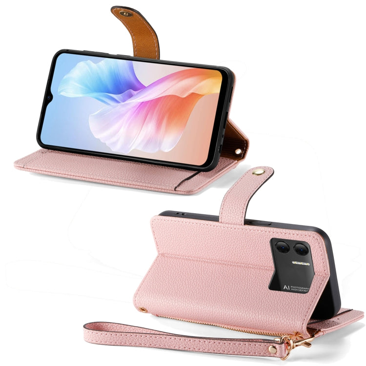 For DOOGEE X98 Pro / X98 Love Zipper Lanyard Leather Phone Case