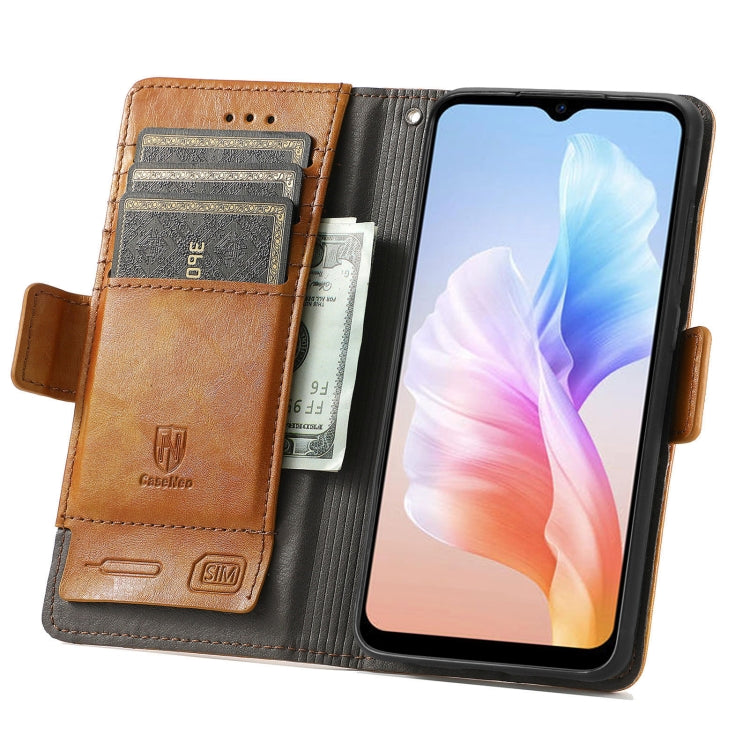 For DOOGEE X98 Pro / X98 CaseNeo Splicing Dual Magnetic Buckle Leather Phone Case