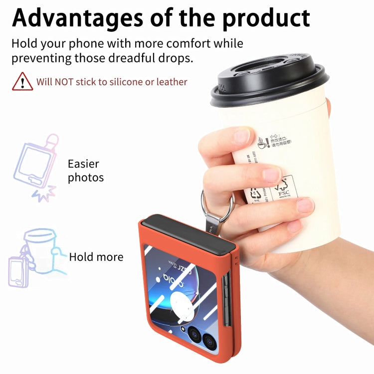 For Motorola zara 40 Ultra Skin-Sensitive Integrated Ring Phone Case