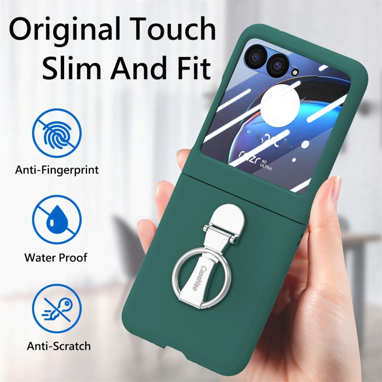 For Motorola zara 40 Ultra Skin-Sensitive Integrated Ring Phone Case