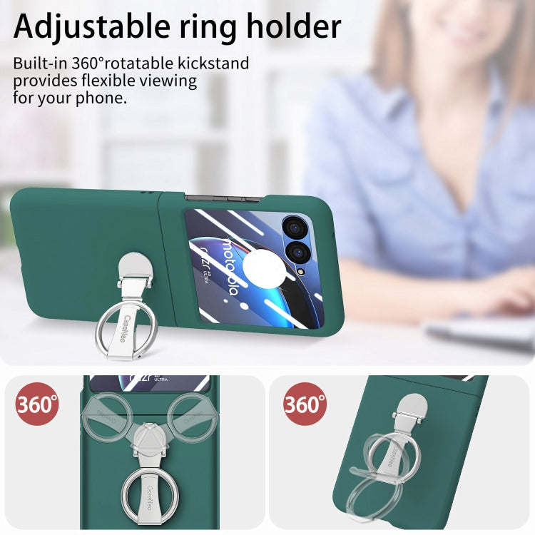 For Motorola zara 40 Ultra Skin-Sensitive Integrated Ring Phone Case