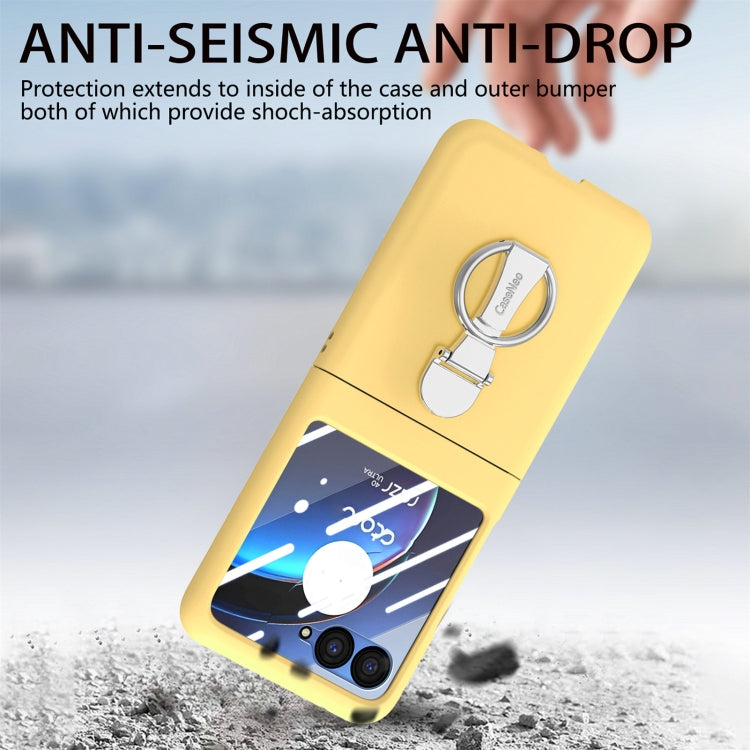 For Motorola zara 40 Ultra Skin-Sensitive Integrated Ring Phone Case