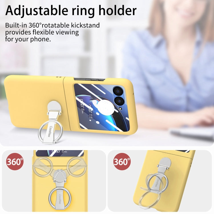 For Motorola zara 40 Ultra Skin-Sensitive Integrated Ring Phone Case