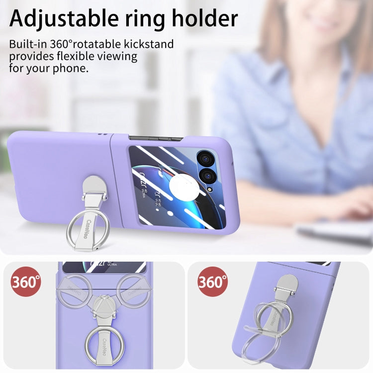 For Motorola zara 40 Ultra Skin-Sensitive Integrated Ring Phone Case