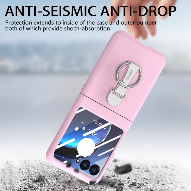 For Motorola zara 40 Ultra Skin-Sensitive Integrated Ring Phone Case