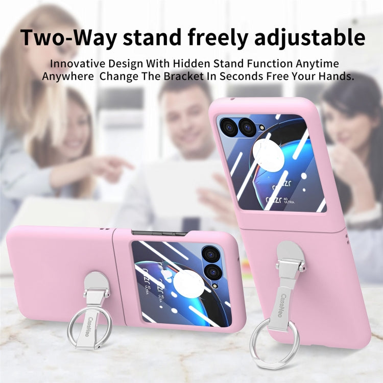 For Motorola zara 40 Ultra Skin-Sensitive Integrated Ring Phone Case