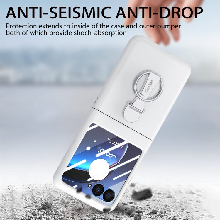 For Motorola zara 40 Ultra Skin-Sensitive Integrated Ring Phone Case