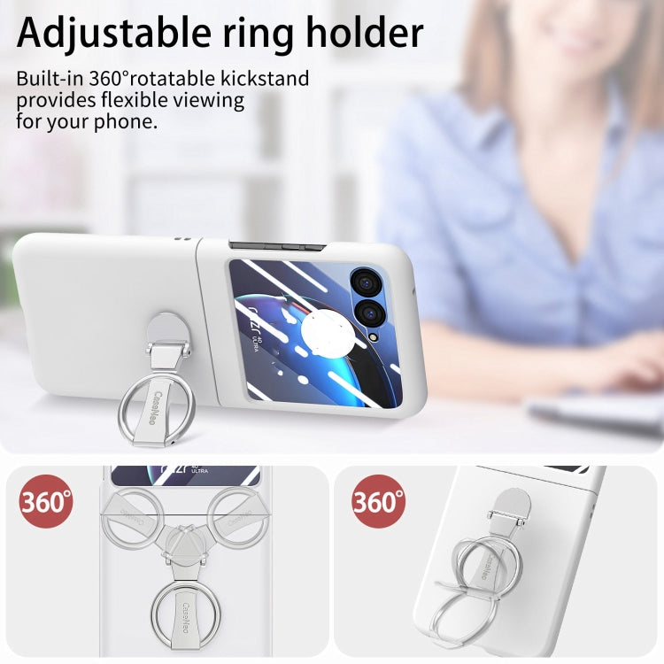 For Motorola zara 40 Ultra Skin-Sensitive Integrated Ring Phone Case