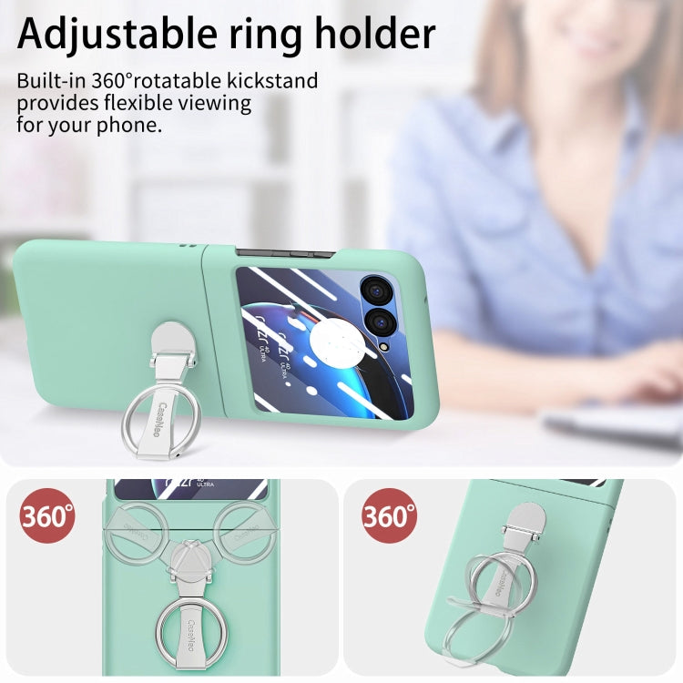 For Motorola zara 40 Ultra Skin-Sensitive Integrated Ring Phone Case