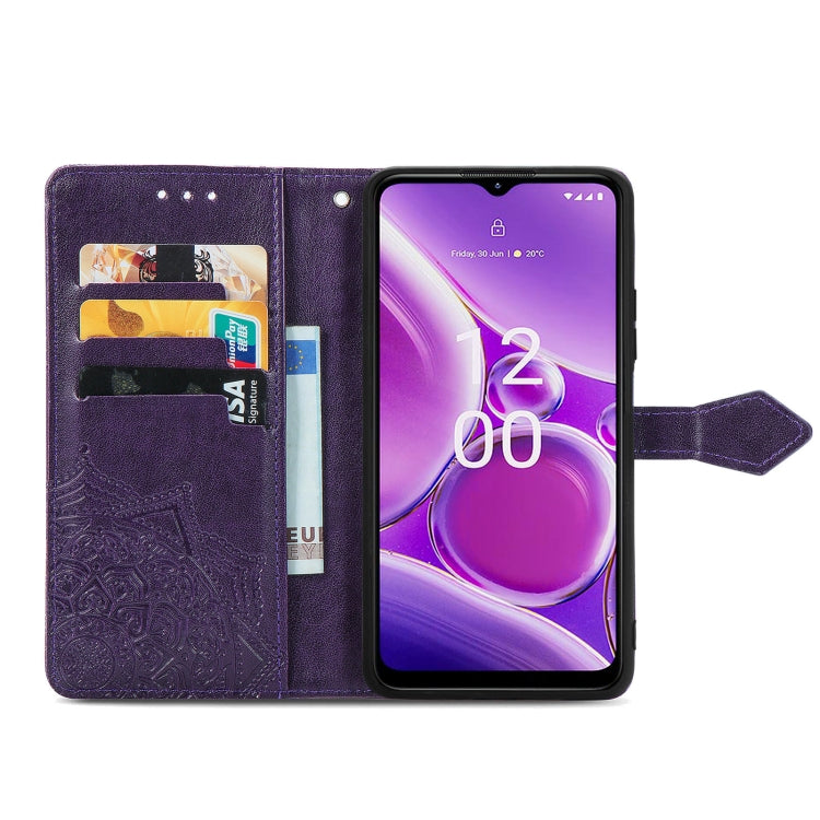 For Nokia G42 Mandala Flower Embossed Leather Phone Case