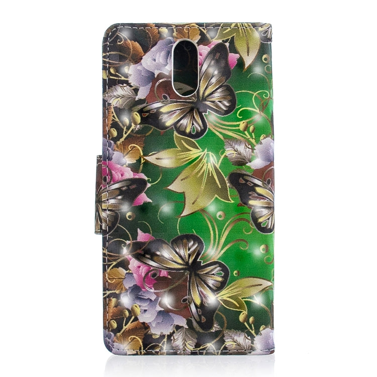 3D Colored Drawing Pattern Horizontal Flip Leather Case for Nokia 3.1, with Holder & Card Slots & Wallet