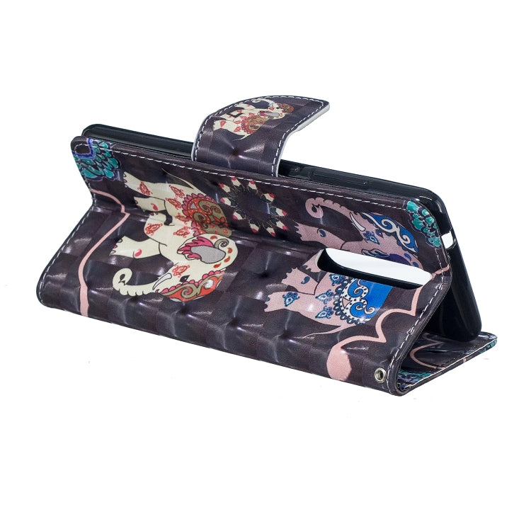 3D Colored Drawing Pattern Horizontal Flip Leather Case for Nokia 5.1, with Holder & Card Slots & Wallet