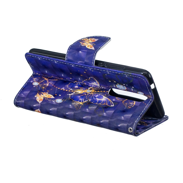 3D Colored Drawing Pattern Horizontal Flip Leather Case for Nokia 5.1, with Holder & Card Slots & Wallet