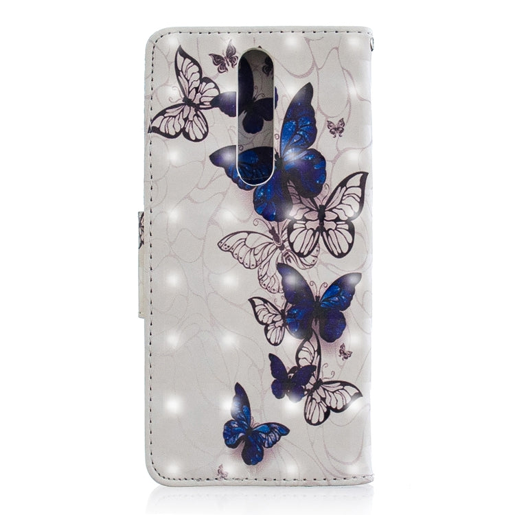3D Colored Drawing Pattern Horizontal Flip Leather Case for Nokia 5.1, with Holder & Card Slots & Wallet