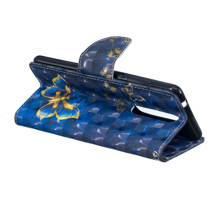 3D Colored Drawing Pattern Horizontal Flip Leather Case for Nokia 5.1, with Holder & Card Slots & Wallet