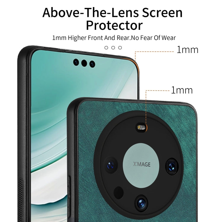 For Huawei Mate 60 Pro Vintage Leather PC Back Phone Case